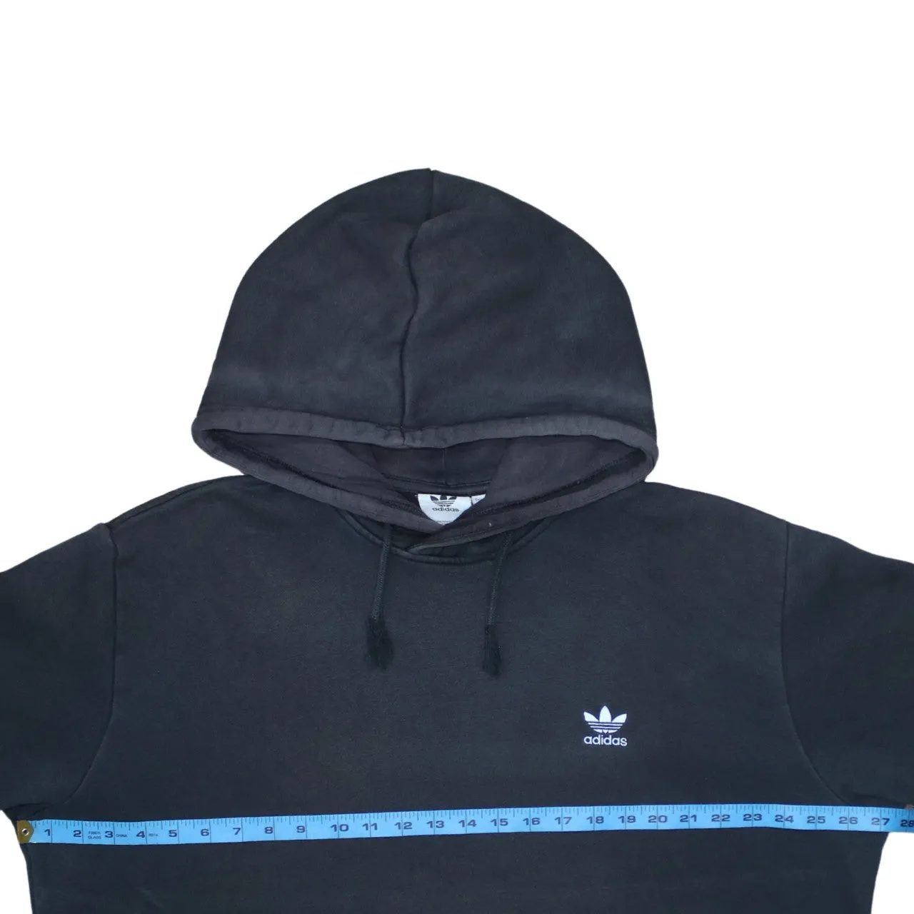 Adidas Black Hoodie Men’s XLarge Embroidered Trefoil Logo Front Pocket Pullover Sweatshirt sold by Vintage Club product image thumbnail 5