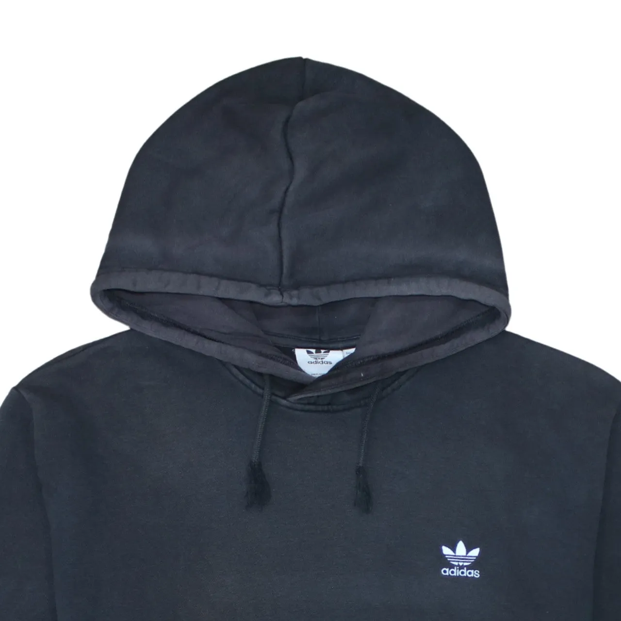 Adidas Black Hoodie Men’s XLarge Embroidered Trefoil Logo Front Pocket Pullover Sweatshirt sold by Vintage Club product image thumbnail 3