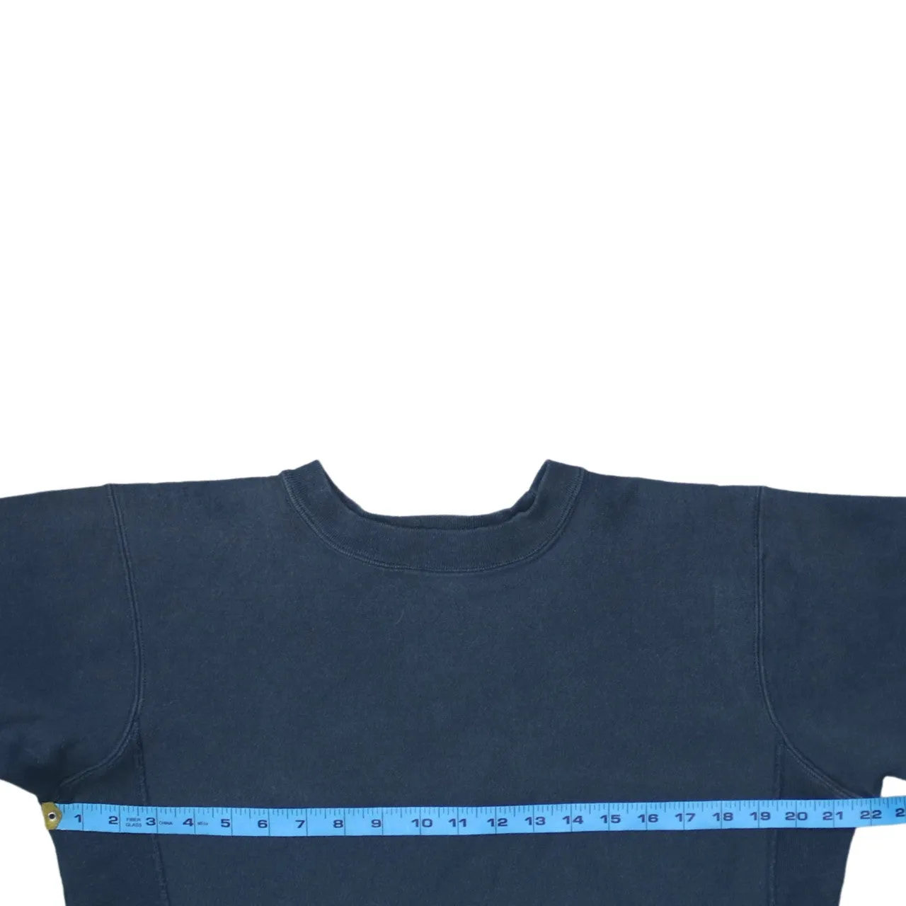 Champion Navy Blue Sweatshirt Men's Medium Small C Logo Sleeve Crewneck Pullover Jumper sold by Vintage Club product image thumbnail 5