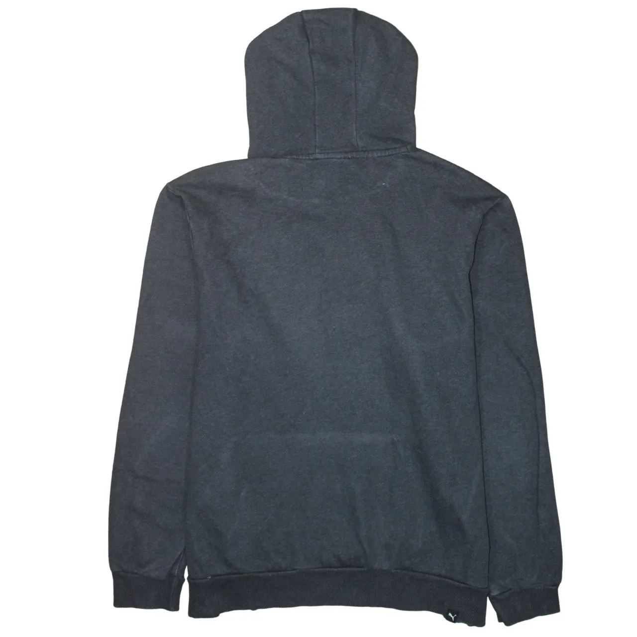 Puma Dark Grey Hoodie Men's XLarge Printed Chest Logo Front Pocket Pullover Sweatshirt sold by Vintage Club product image thumbnail 2