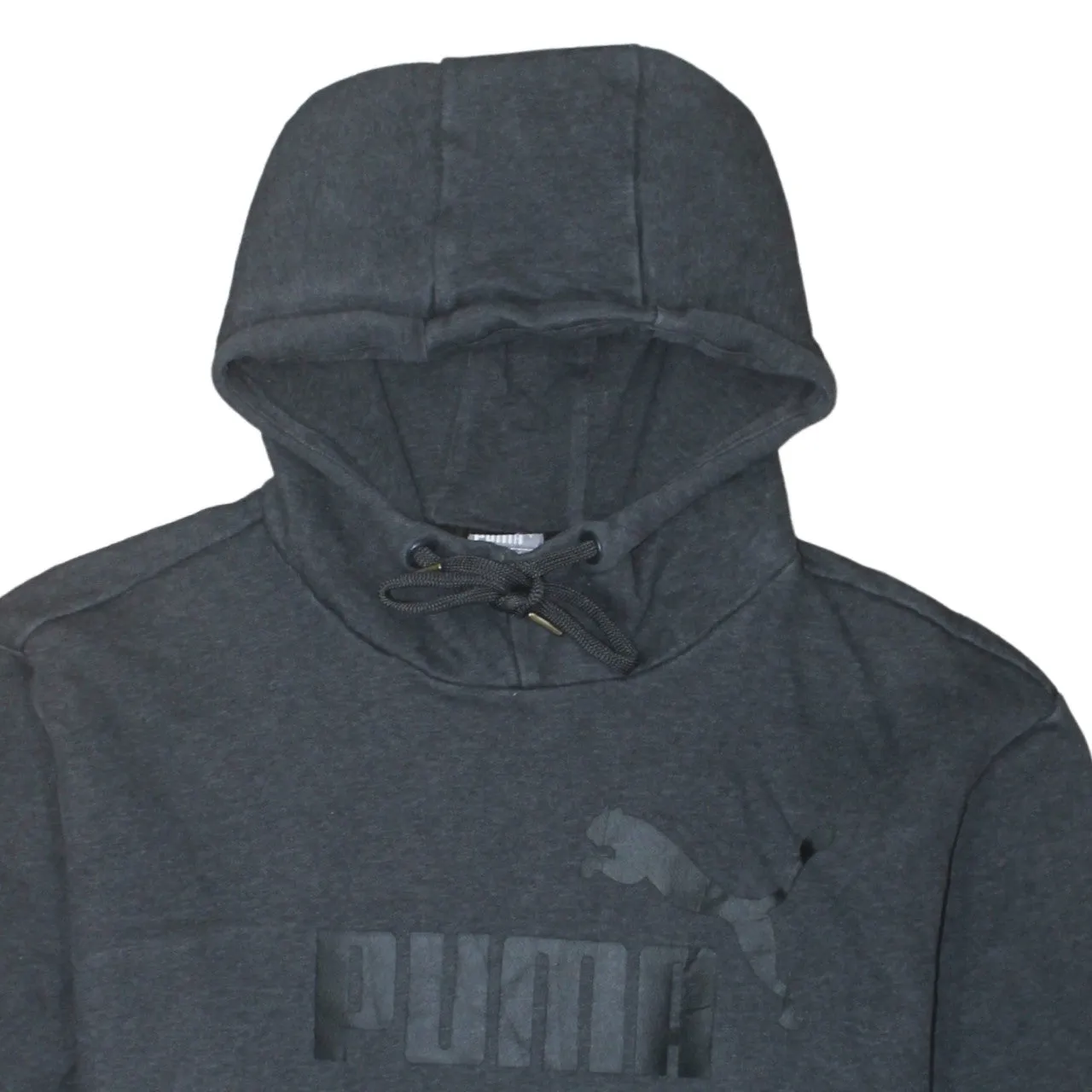 Puma Dark Grey Hoodie Men's XLarge Printed Chest Logo Front Pocket Pullover Sweatshirt sold by Vintage Club product image thumbnail 3