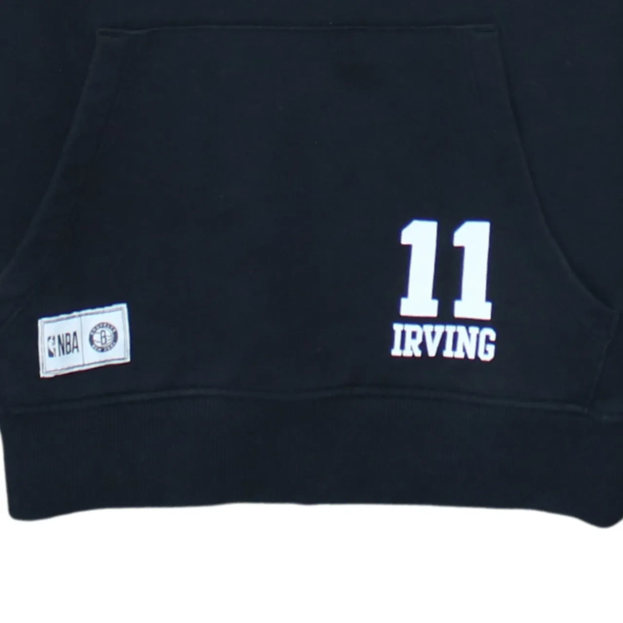 Primark Black NBA Nets Hoodie Men's Small Printed Logo Front Pocket Pullover Sweatshirt sold by Vintage Club product image thumbnail 4