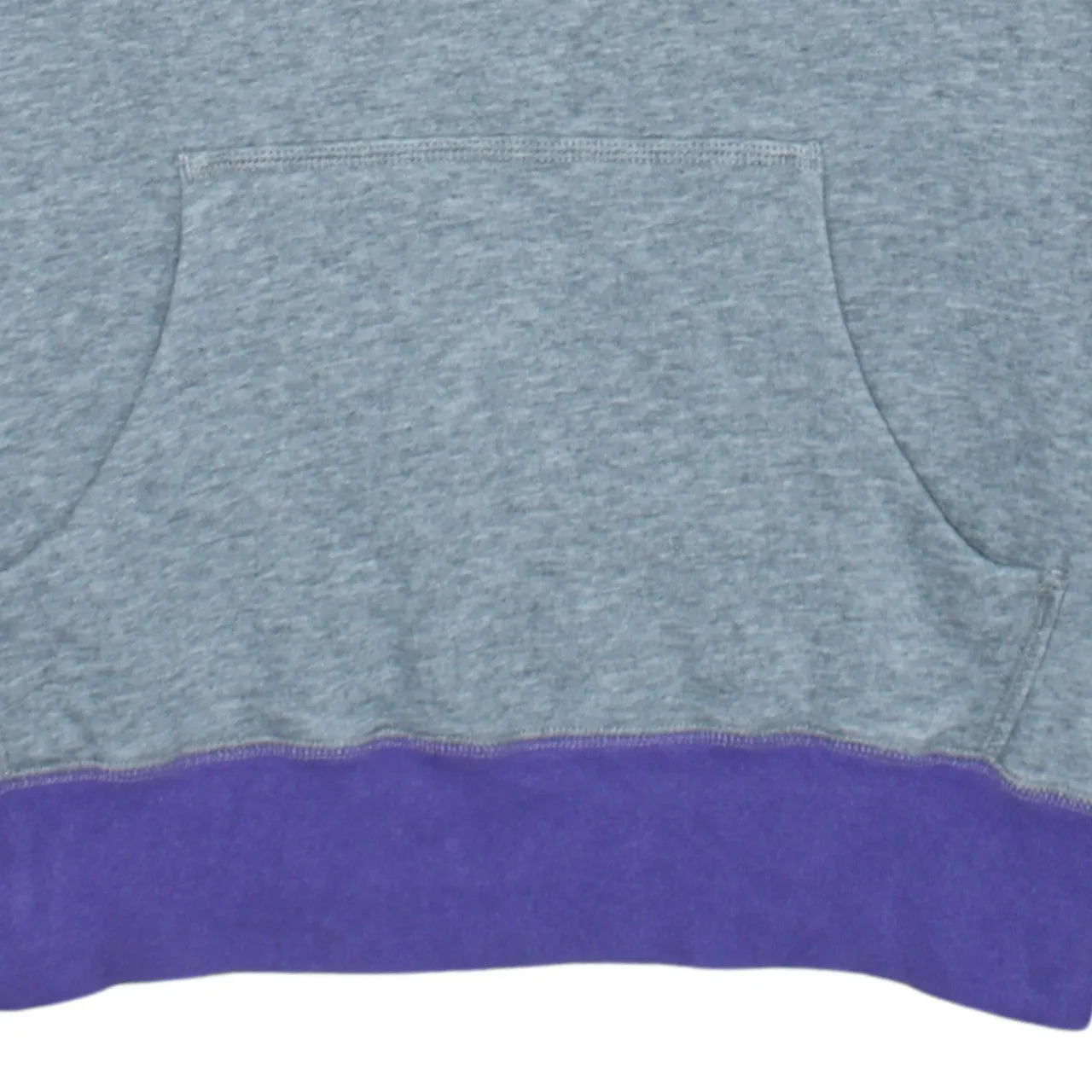 Nike Purple Grey Hoodie Women's Large Printed Logo Raglan Sleeves Front Pocket Sweatshirt sold by Vintage Club product image thumbnail 4