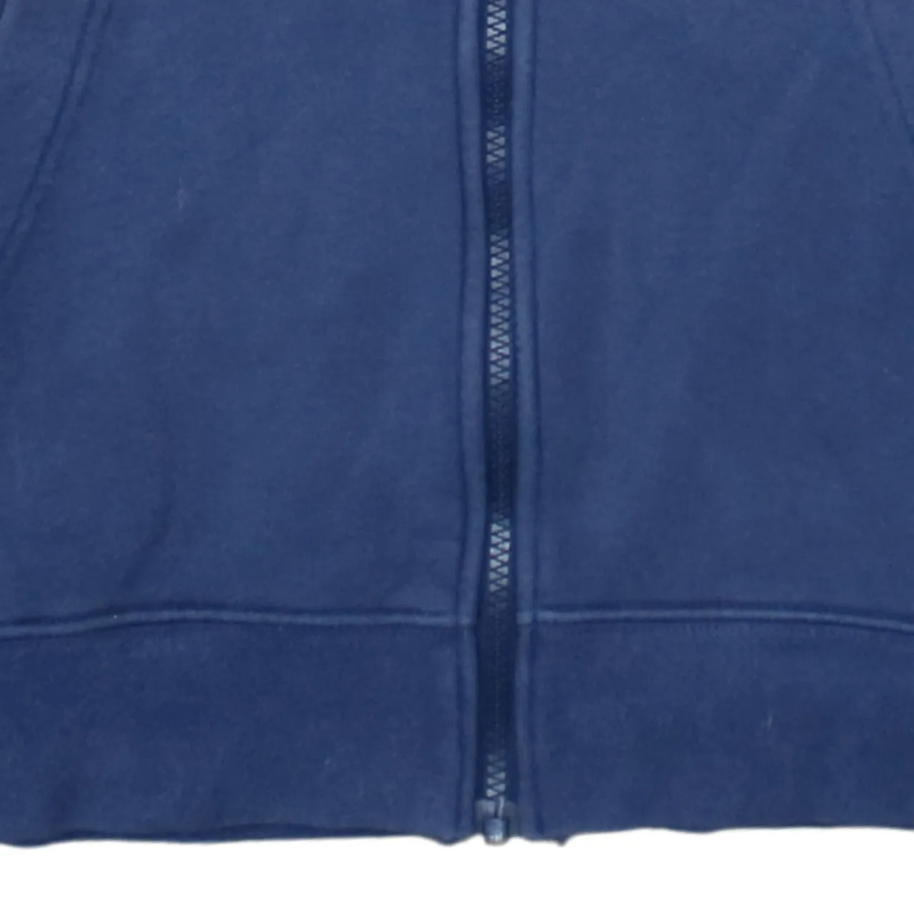 Nike Navy Blue Full Zip Hoodie Men's Medium Embroidered Swoosh Split Pocket Sweatshirt sold by Vintage Club product image thumbnail 4