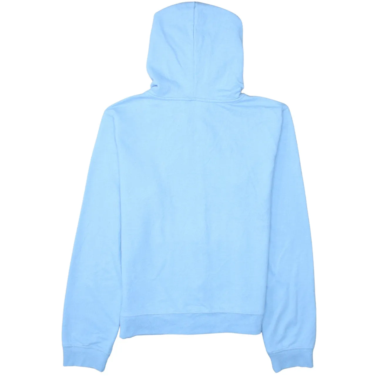 Reebok Light Blue Zip Hoodie Women’s Large Embroidered Logo Drawstring Hood Casual Sweatshirt sold by Vintage Club product image thumbnail 2