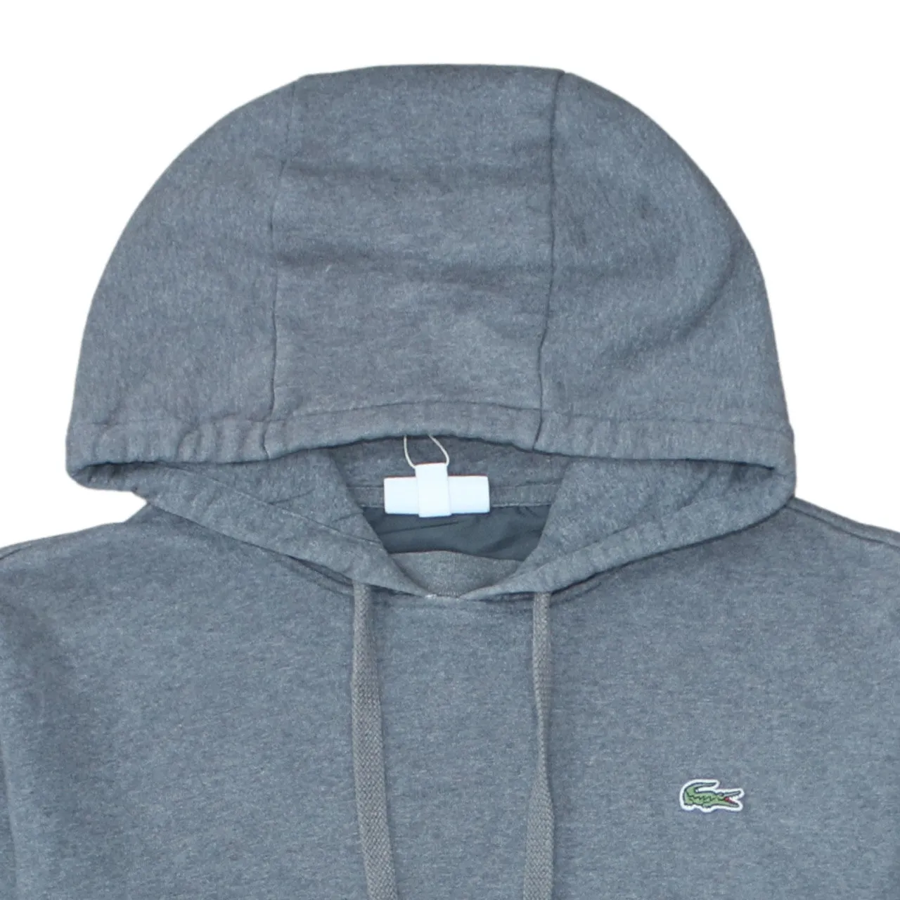 Lacoste Grey Hoodie Men’s XXLarge Embroidered Croc Logo Drawstring Hood Casual Sweatshirt sold by Vintage Club product image thumbnail 3