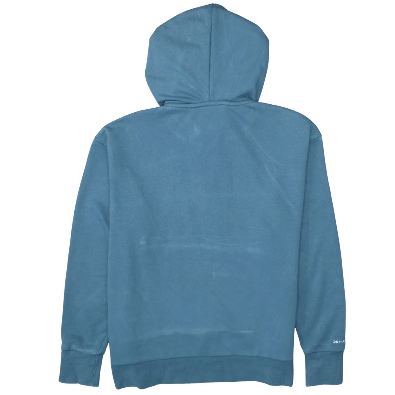 Nike Blue Hoodie Men’s Small Printed Fly Logo Front Zip Pocket Pullover Sweatshirt sold by Vintage Club product image thumbnail 2
