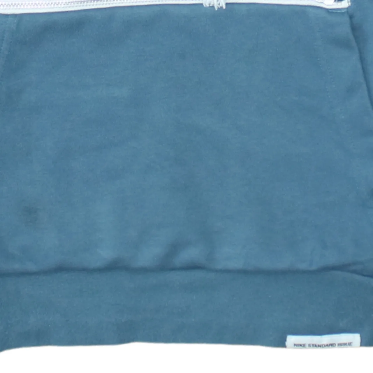 Nike Blue Hoodie Men’s Small Printed Fly Logo Front Zip Pocket Pullover Sweatshirt sold by Vintage Club product image thumbnail 4
