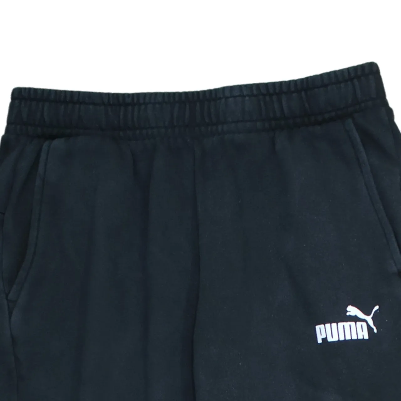 Puma Black Joggers Men’s Large Embroidered Logo Elastic Waist Cuffed Sweatpants sold by Vintage Club product image thumbnail 3
