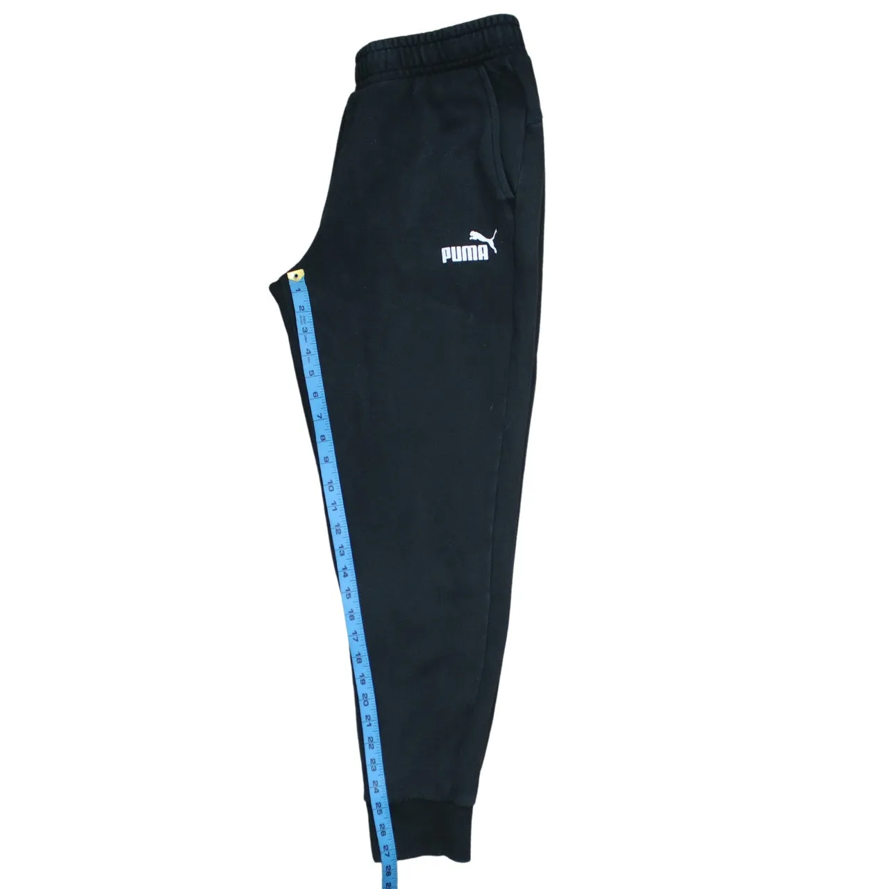 Puma Black Joggers Men’s Large Embroidered Logo Elastic Waist Cuffed Sweatpants sold by Vintage Club product image thumbnail 5
