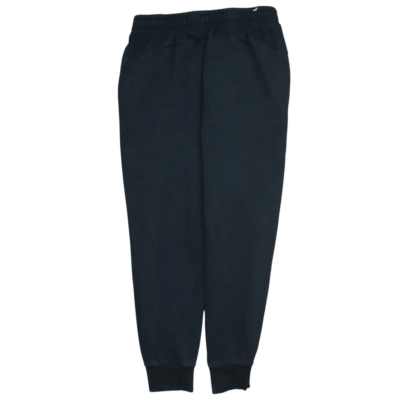 Puma Black Joggers Men’s Large Embroidered Logo Elastic Waist Cuffed Sweatpants sold by Vintage Club product image thumbnail 2
