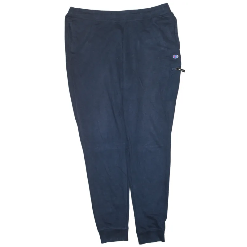 Champion Navy Blue Joggers Men’s XLarge Embroidered Logo Cuffed Hem Casual Sweatpants made by Champion