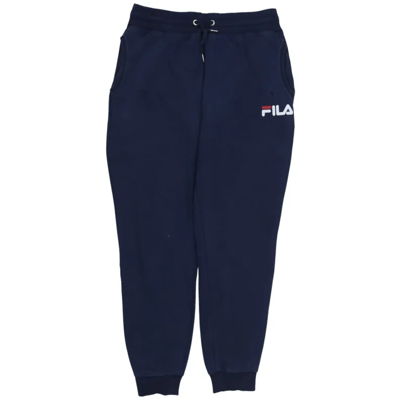 Fila Navy Blue Joggers Men’s Medium Printed Logo Drawstring Waist Cuffed Sweatpants sold by Vintage Club