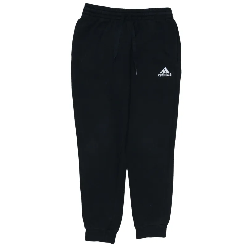 Adidas Black Joggers Men’s Medium Embroidered Logo Elastic Waist Cuffed Sweatpants sold by Vintage Club