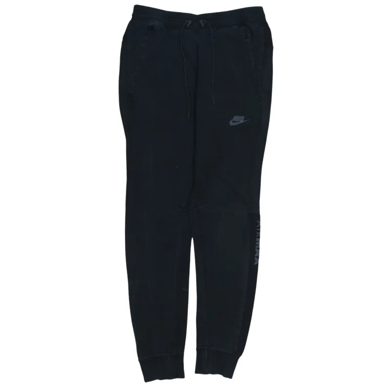 Nike Black Joggers Sweatpants Men’s Small Embroidered Swoosh Drawstring Cuffed Legs Loungewear sold by Vintage Club