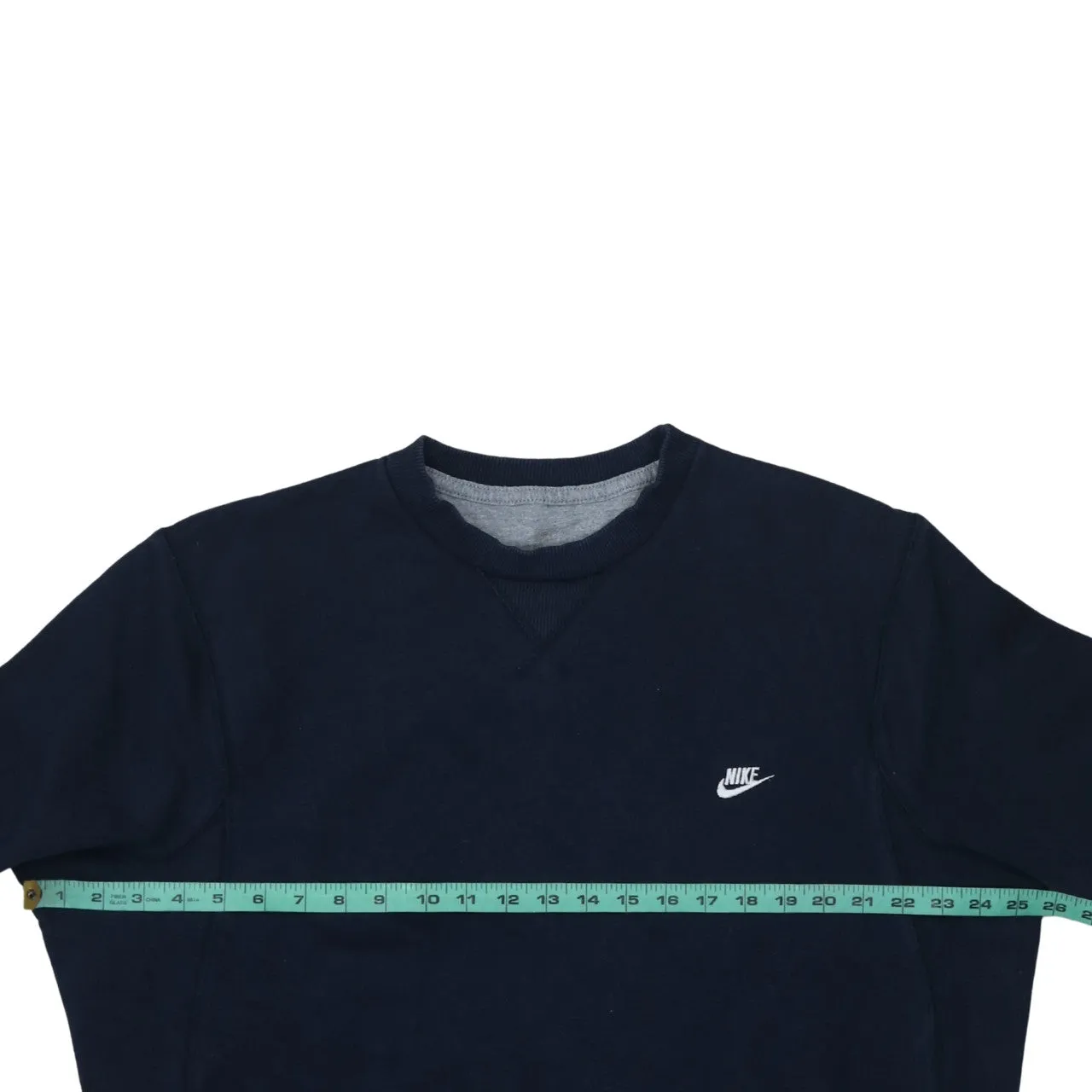 Nike Navy Blue Sweatshirt Men's XLarge Embroidered Swoosh Logo Crewneck Pullover Fleece Top sold by Vintage Club product image thumbnail 5