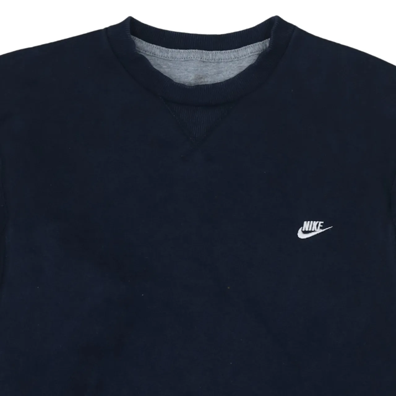 Nike Navy Blue Sweatshirt Men's XLarge Embroidered Swoosh Logo Crewneck Pullover Fleece Top sold by Vintage Club product image thumbnail 3