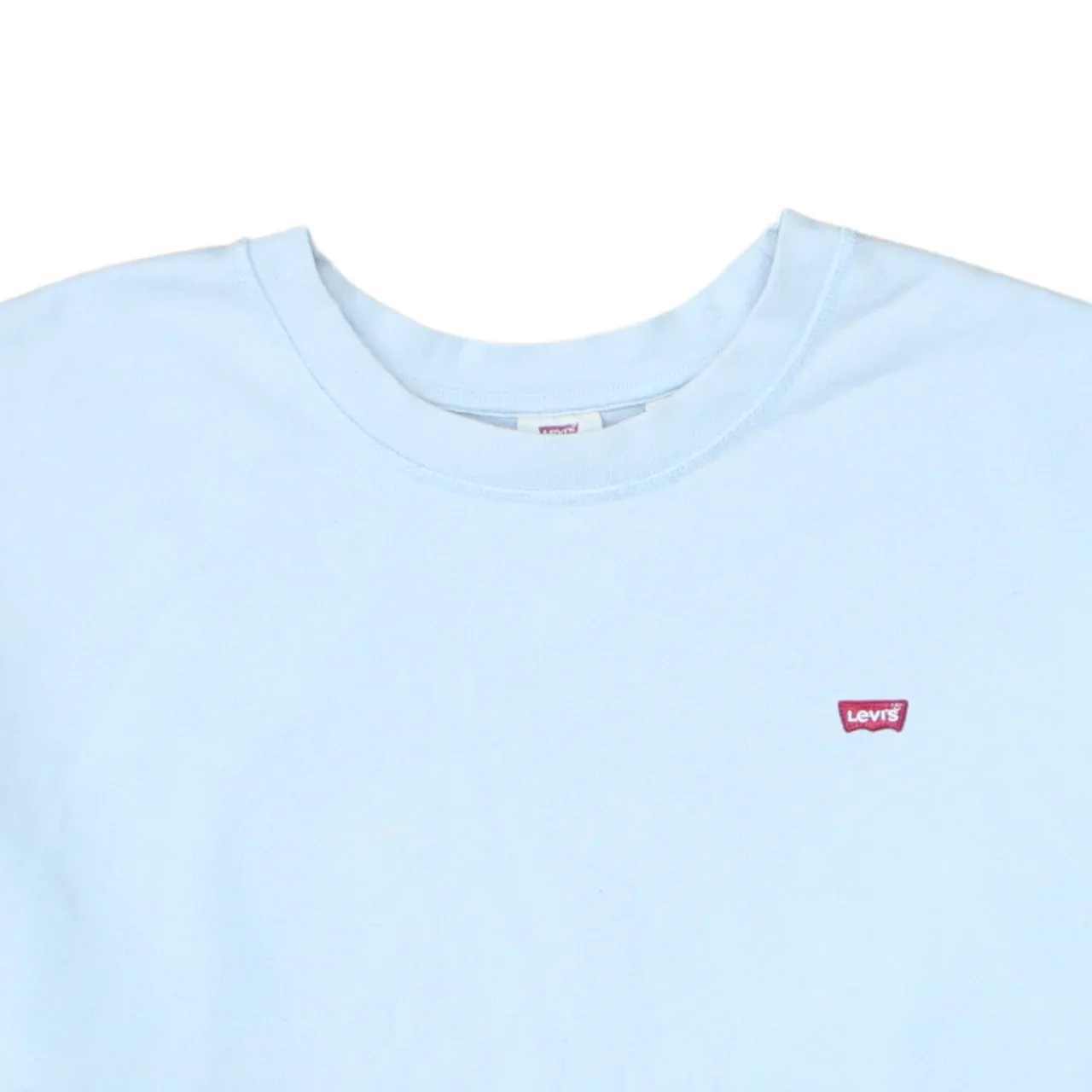 Levi's Light Blue Sweatshirt Women's XXLarge Small Chest Logo Crewneck Pullover Top sold by Vintage Club product image thumbnail 3