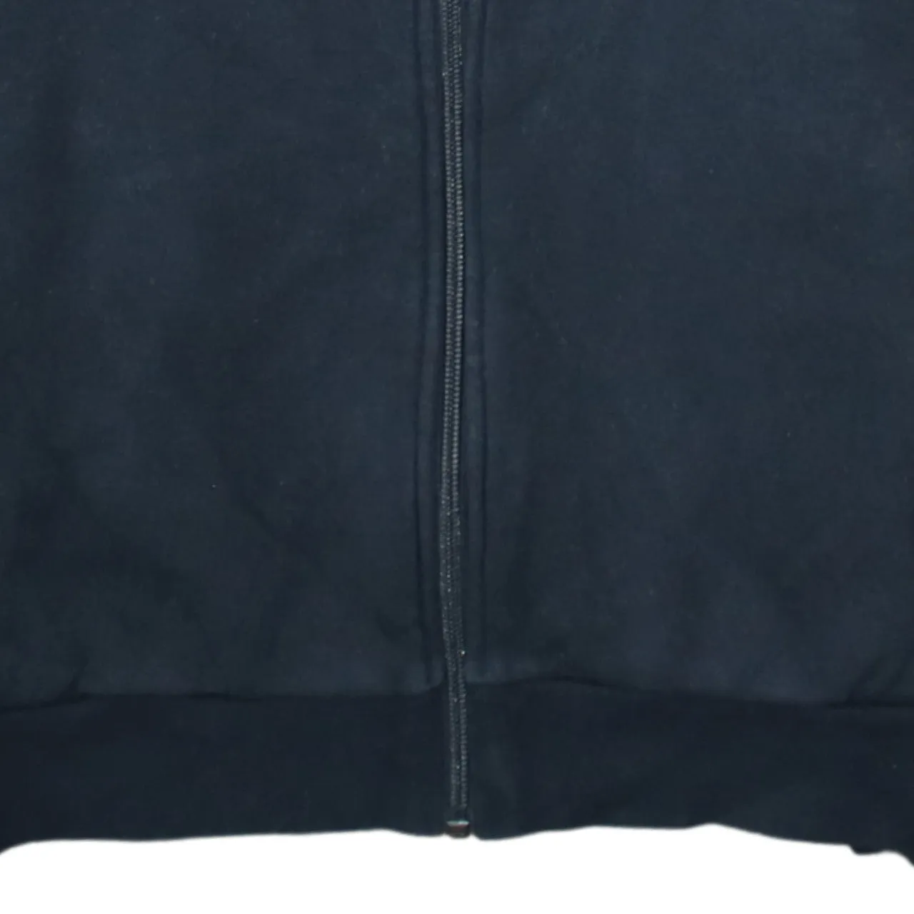 Adidas Black Full Zip Hoodie Women’s XSmall Trefoil Chest Logo Three Stripe Sleeves Sweatshirt sold by Vintage Club product image thumbnail 4