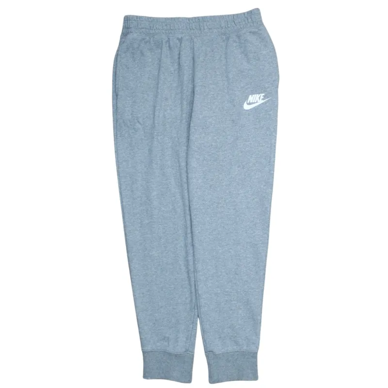 Nike Grey Joggers Women’s XLarge Printed Swoosh Logo Elastic Waist Cuffed Sweatpants made by Nike