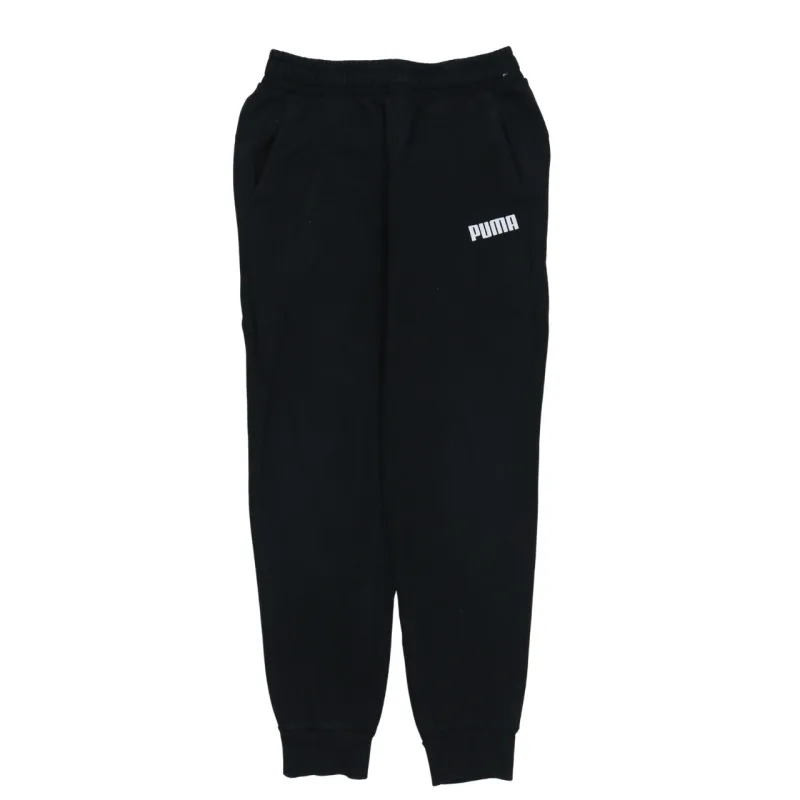 Puma Black Joggers Men’s Small Printed Logo Elastic Waist Cuffed Sweatpants sold by Vintage Club