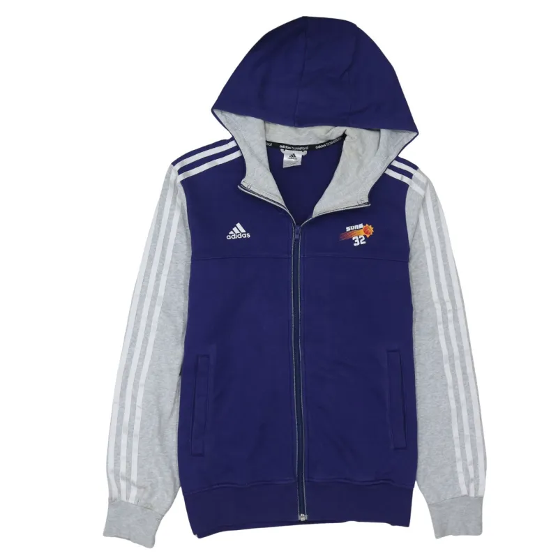 Adidas Purple Full Zip Hoodie Women’s Large Phoenix Suns Kidd 32 Printed Logo Jacket sold by Vintage Club