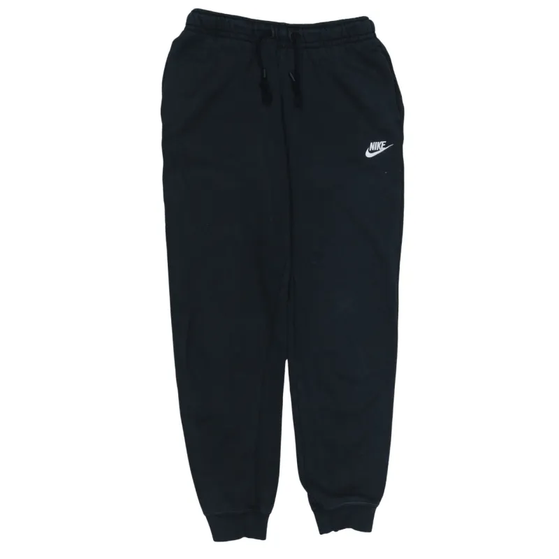 Nike Black Joggers Sweatpants Men's Small Embroidered Swoosh Logo Cuffed Hem Loungewear sold by Vintage Club