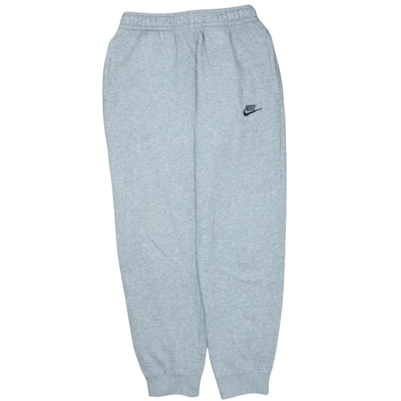 Nike Light Grey Joggers Sweatpants Men's Small Embroidered Swoosh Elastic Cuffs Pockets sold by Vintage Club