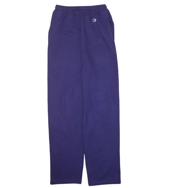 Champion Purple Fleece Trousers Men's Small Elastic Waist Embroidered Logo Lounge Pants sold by Vintage Club