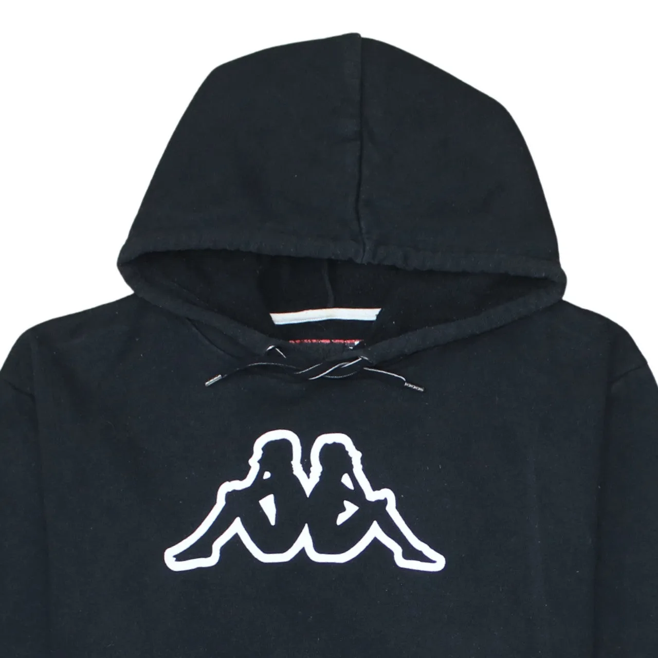 Kappa Black Hoodie Men’s XLarge Large Logo Embroidered Front Fleece Pullover Sweatshirt sold by Vintage Club product image thumbnail 3