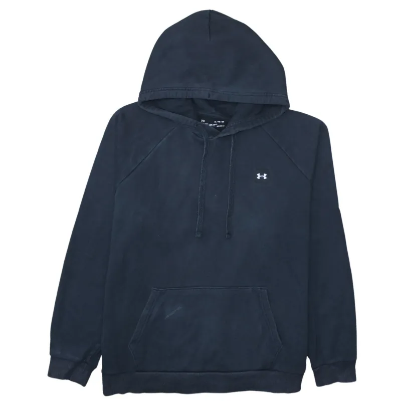 Under Armour Black Hoodie Men’s XLarge Embroidered Chest Logo Front Pocket Pullover Sweatshirt sold by Vintage Club