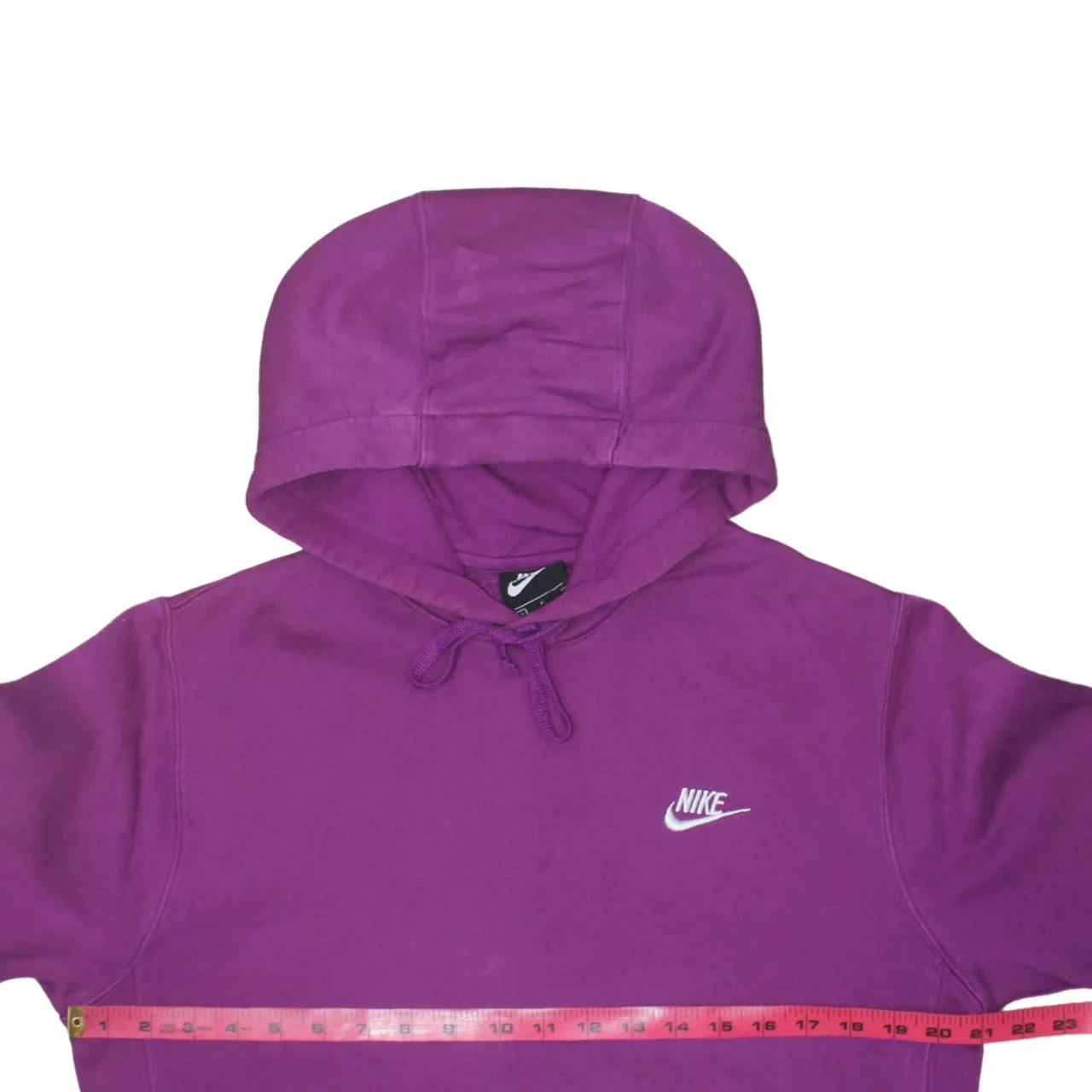 Nike Purple Hoodie Men's Small Embroidered Swoosh Logo Front Pocket Pullover Sweatshirt sold by Vintage Club product image thumbnail 5