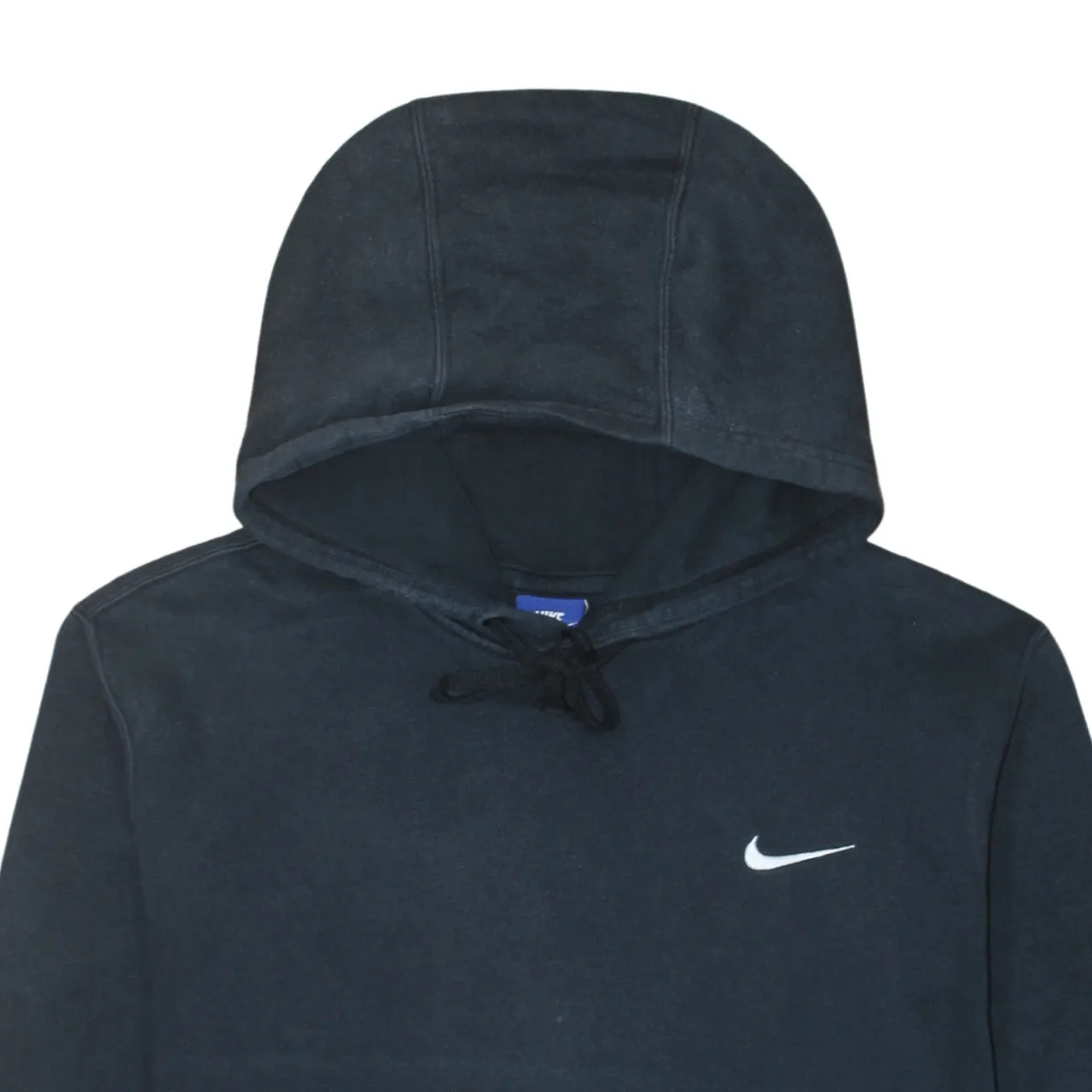 Nike Black Hoodie Men’s Large Embroidered Swoosh Drawstring Pocket Pullover Sweatshirt sold by Vintage Club product image thumbnail 3