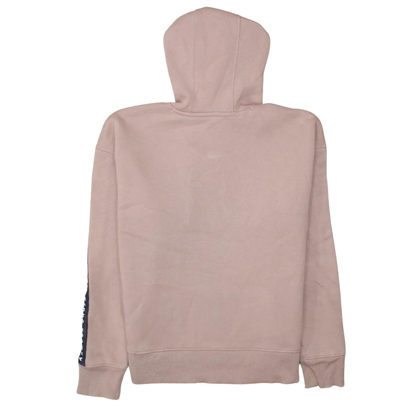 Under Armour Beige Cream Hoodie Men’s Small Printed Chest Logo Sleeve Tape Pullover Sweatshirt sold by Vintage Club product image thumbnail 2