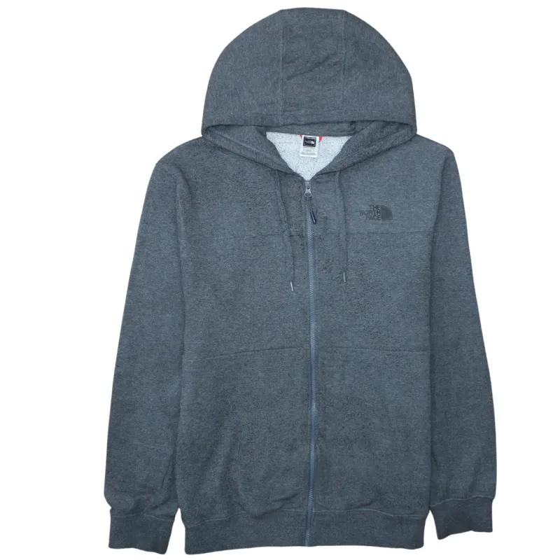 The North Face Dark Grey Full Zip Hoodie Men's XLarge Embroidered Logos Fleece Lined Sweatshirt sold by Vintage Club