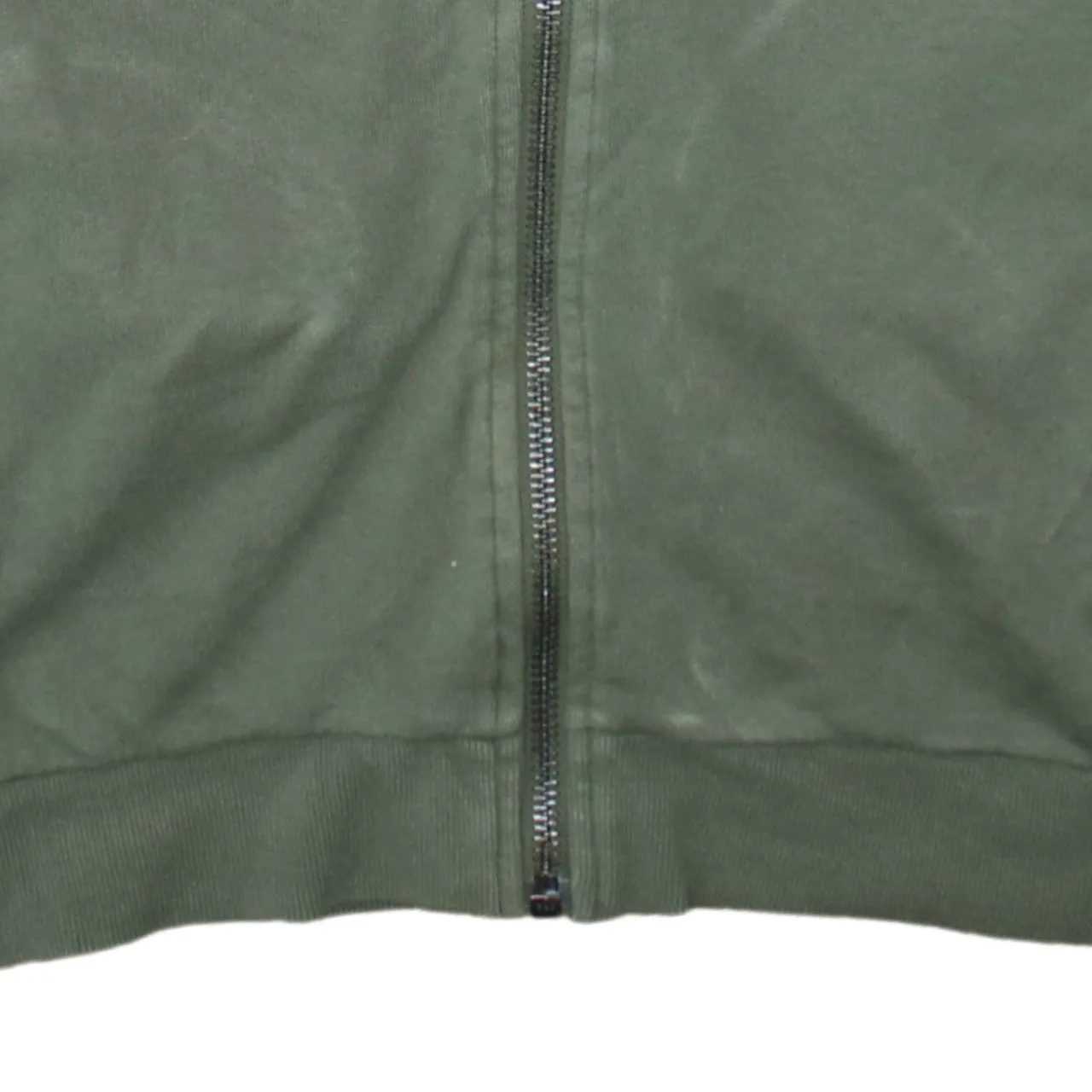 Calvin Klein Khaki Green Zip Hoodie Women’s XLarge Embroidered CK Logo Pockets Sweatshirt sold by Vintage Club product image thumbnail 4