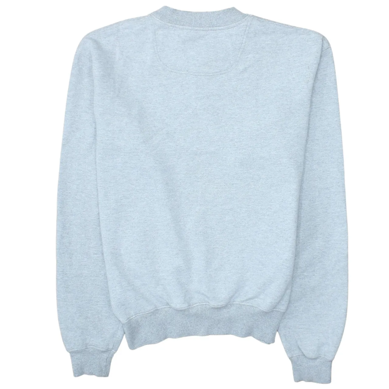 Champion Light Grey Sweatshirt Men's Small Embroidered C Logo Ribbed Crewneck Pullover Fleece Top sold by Vintage Club product image thumbnail 2
