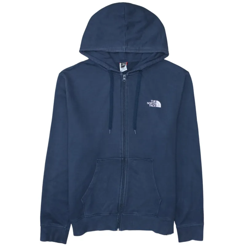 The North Face Navy Blue Full Zip Hoodie Men's XLarge Embroidered Logo Pockets Sweatshirt sold by Vintage Club