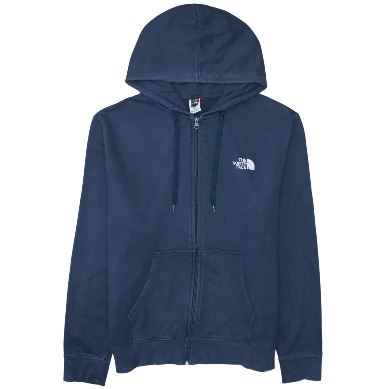 The North Face Navy Blue Full Zip Hoodie Men's XLarge Embroidered Logo Pockets Sweatshirt sold by Vintage Club