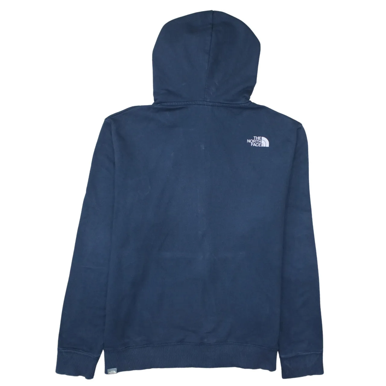 The North Face Navy Blue Full Zip Hoodie Men's XLarge Embroidered Logo Pockets Sweatshirt sold by Vintage Club product image thumbnail 2
