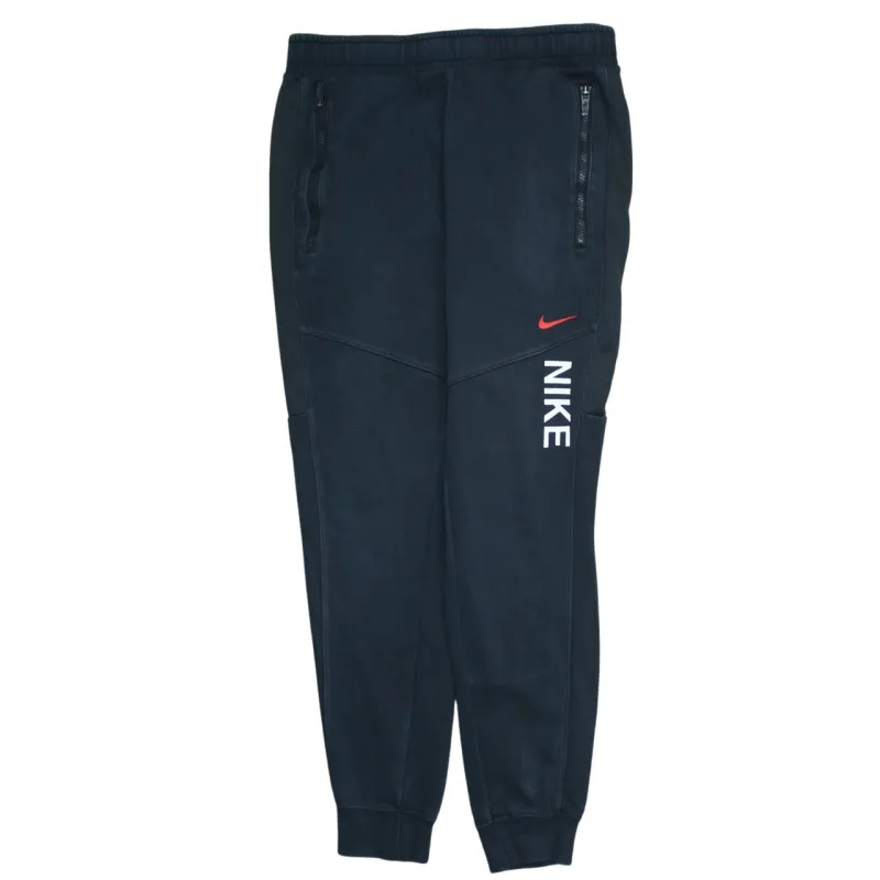 Nike Black Joggers Sweatpants Men's Small Printed Logo Zip Pockets Cuffed Track Pants sold by Vintage Club
