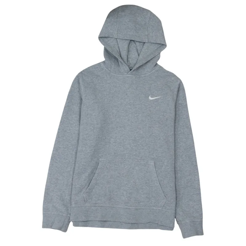Nike Grey Hoodie Women’s XLarge Embroidered Swoosh Front Pocket Pullover Sweatshirt sold by Vintage Club