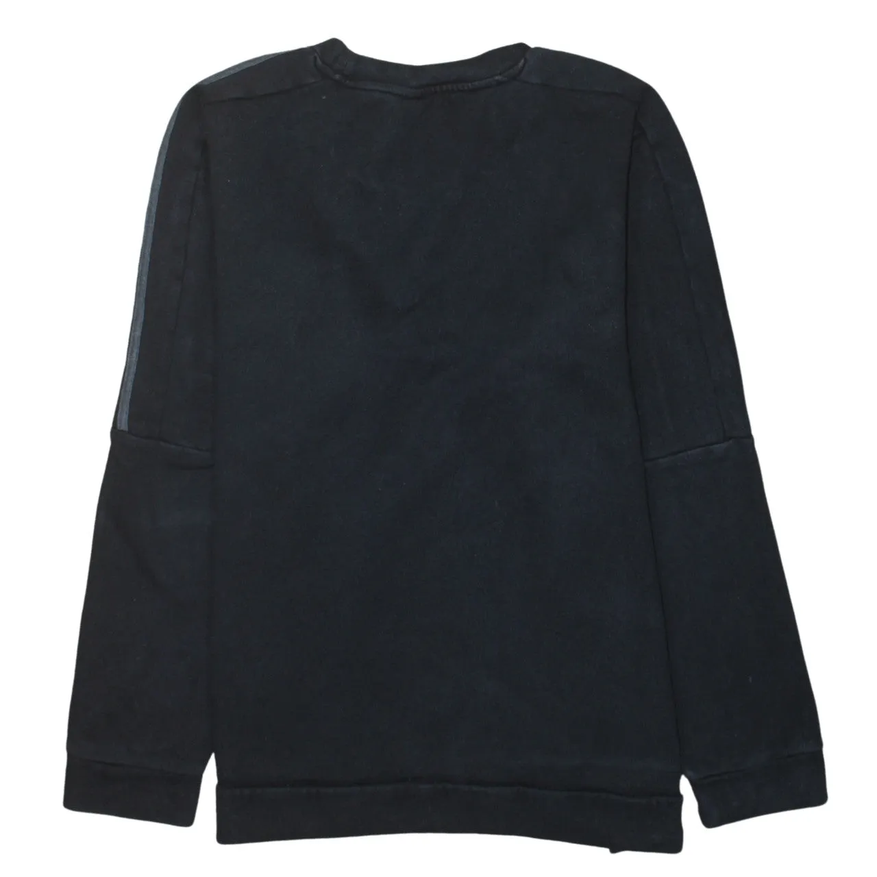 Adidas Black Sweatshirt Men's XLarge Embroidered Chest Logo Three Stripe Sleeves Pullover Top sold by Vintage Club product image thumbnail 2