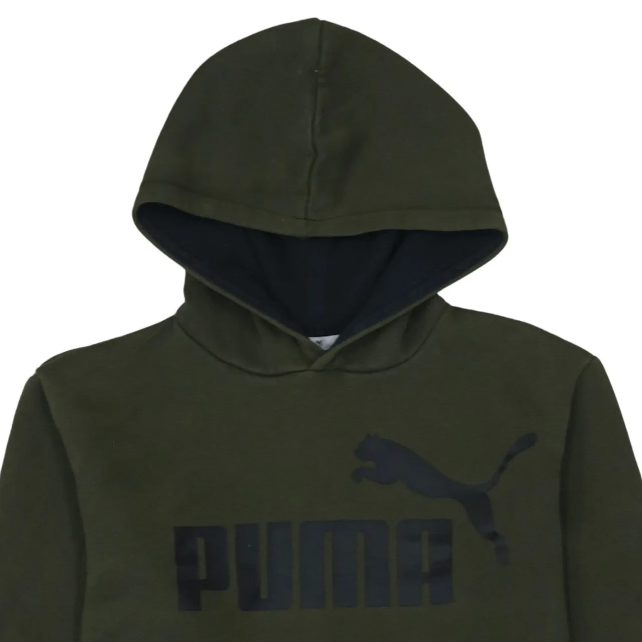 Puma Dark Green Hoodie Women’s XXLarge Printed Logo Front Pocket Pullover Sweatshirt sold by Vintage Club product image thumbnail 3