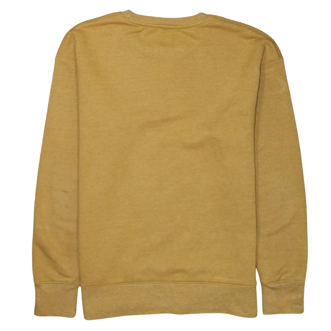 Nike Mustard Yellow Sweatshirt Men's Medium Embroidered Chest Logo Crewneck Pullover Fleece Top sold by Vintage Club product image thumbnail 2