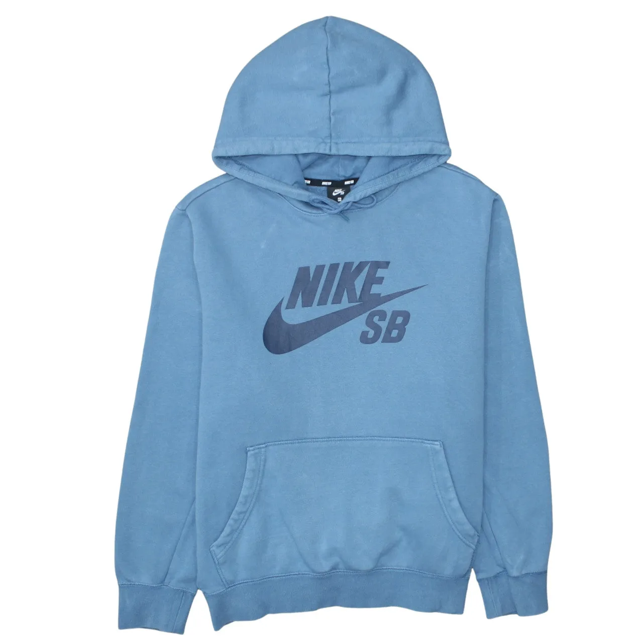 Nike Blue Hoodie Women’s XLarge Printed Nike SB Logo Front Pouch Pullover Sweatshirt sold by Vintage Club