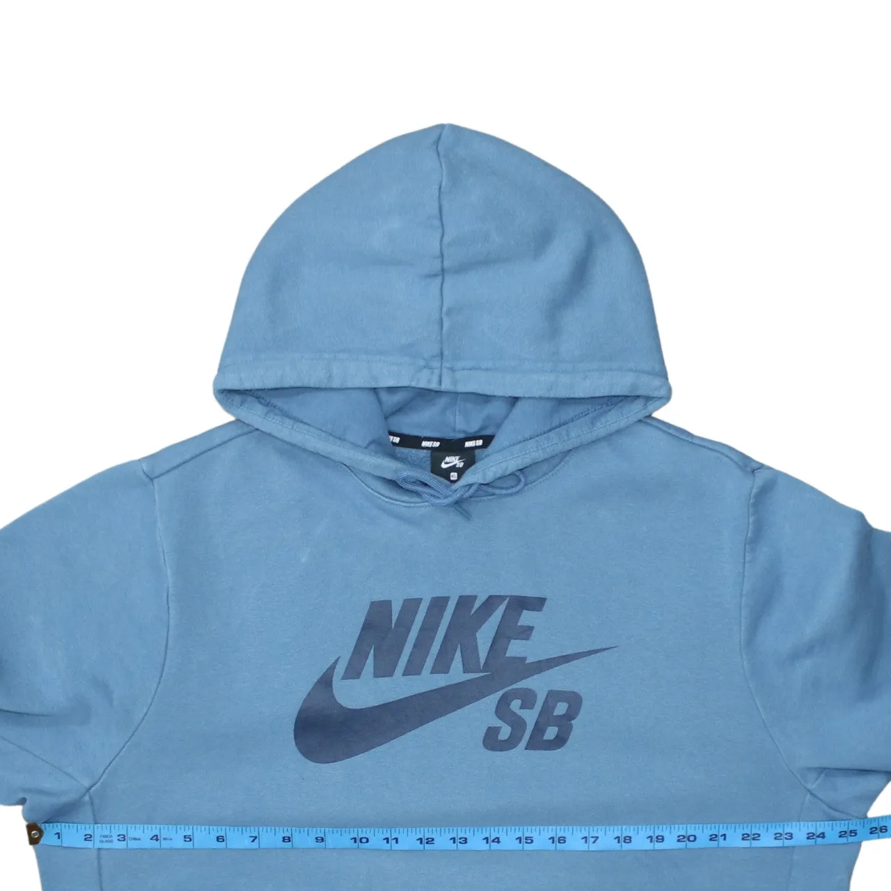 Nike Blue Hoodie Women’s XLarge Printed Nike SB Logo Front Pouch Pullover Sweatshirt sold by Vintage Club product image thumbnail 5