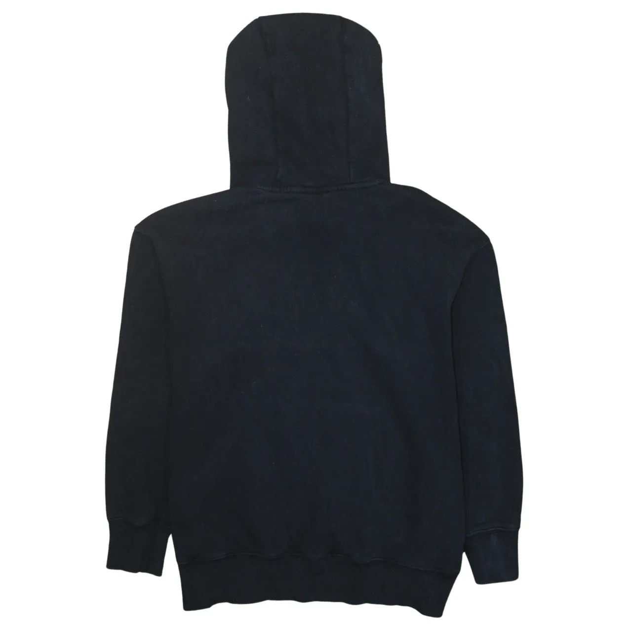 Nike Black Hoodie Men’s Small Embroidered Swoosh Drawstring Hood Front Pocket Sweatshirt sold by Vintage Club product image thumbnail 2