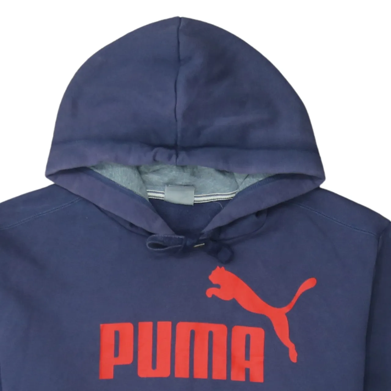 Puma Navy Blue Hoodie Men’s XXLarge Red Printed Logo Front Pocket Pullover Sweatshirt sold by Vintage Club product image thumbnail 3