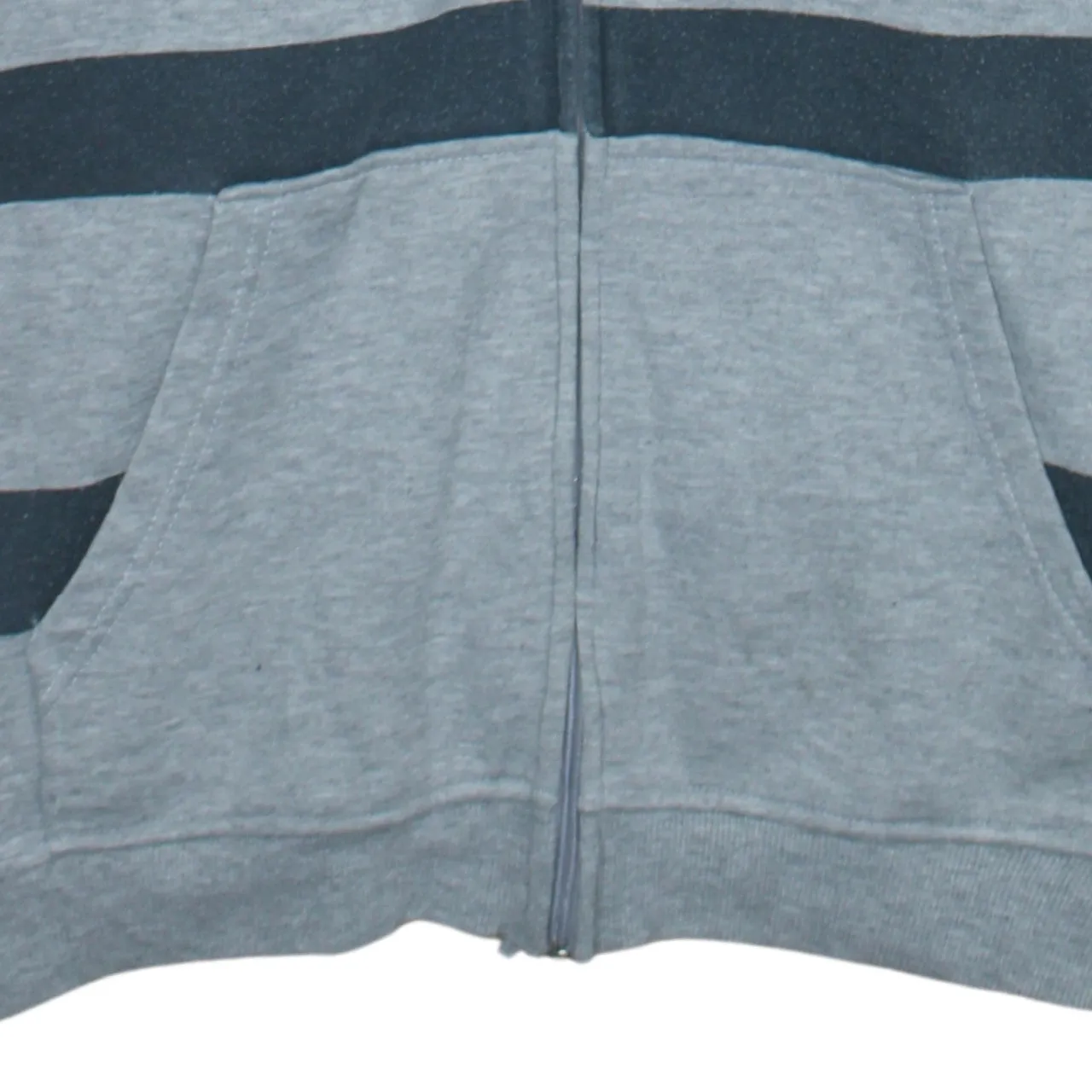 Everlast Grey Stripe Full Zip Hoodie Men's XLarge Printed Back Logo Pockets Sweatshirt sold by Vintage Club product image thumbnail 4